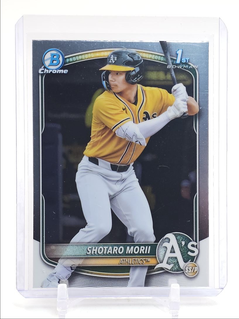 SHOTARO MORII 2025 BOWMAN CHROME 1ST BASEBALL BASE ATHLETICS Q0094