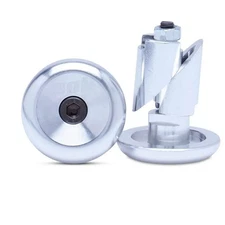 ODI ALUMINUM BAR END PLUGS HANDLEBAR CAPS BMX SCOOTERS NEW SILVER