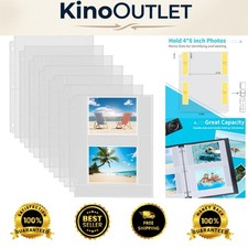 Crystal Clear 4x6 Photo Sleeves - 30 Pack for Safe Photo Storage Display