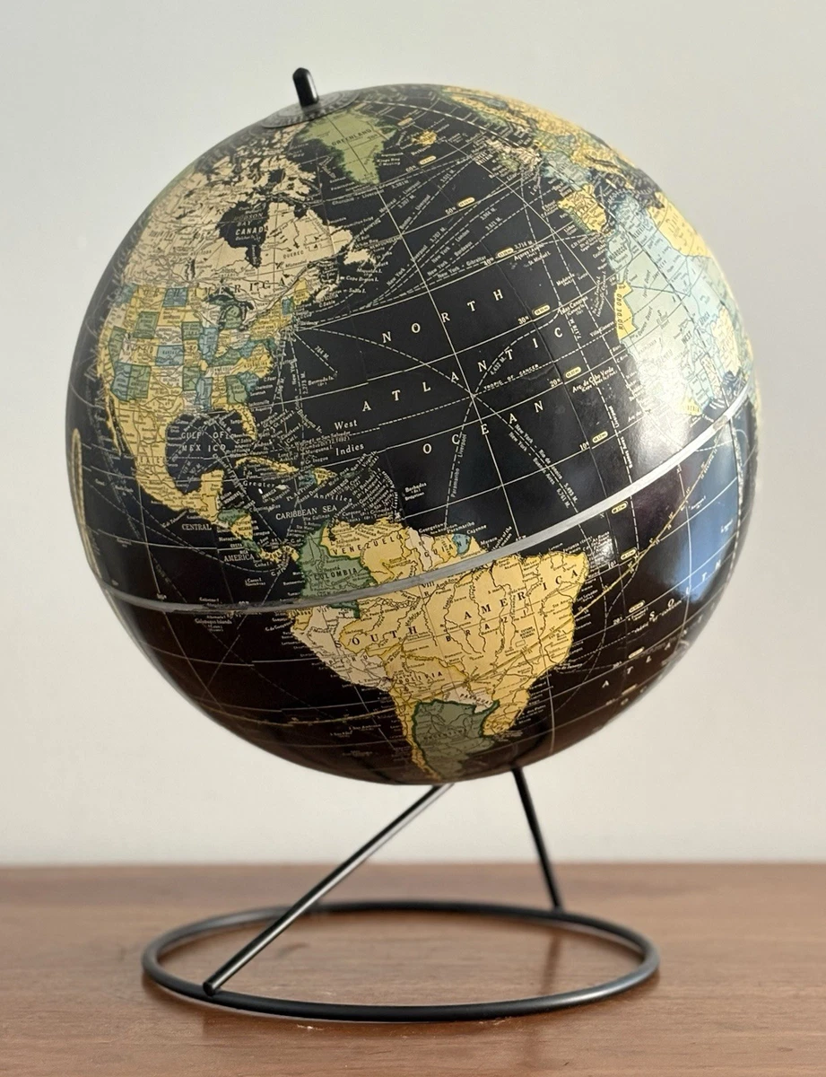George F. Cram Co. Antique 9 to 12 Inch World & Celestial Globes