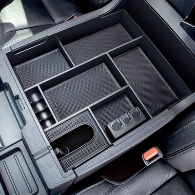 Center Console Organizer Tray for Toyota Tundra 2014-2021 ABS Black Materials