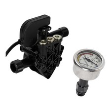 Gruppo Testa Pompa Acqua Ad Alta Pressione Con Manometro 220V Per Pulizia