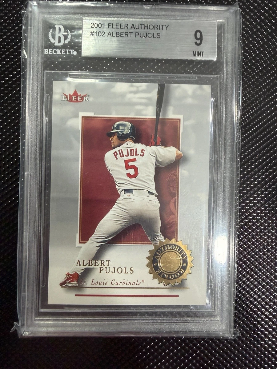 その他  Pujols Auto Fleer Fleer Albert Pujols Original Baseball Sports Trading Cards for