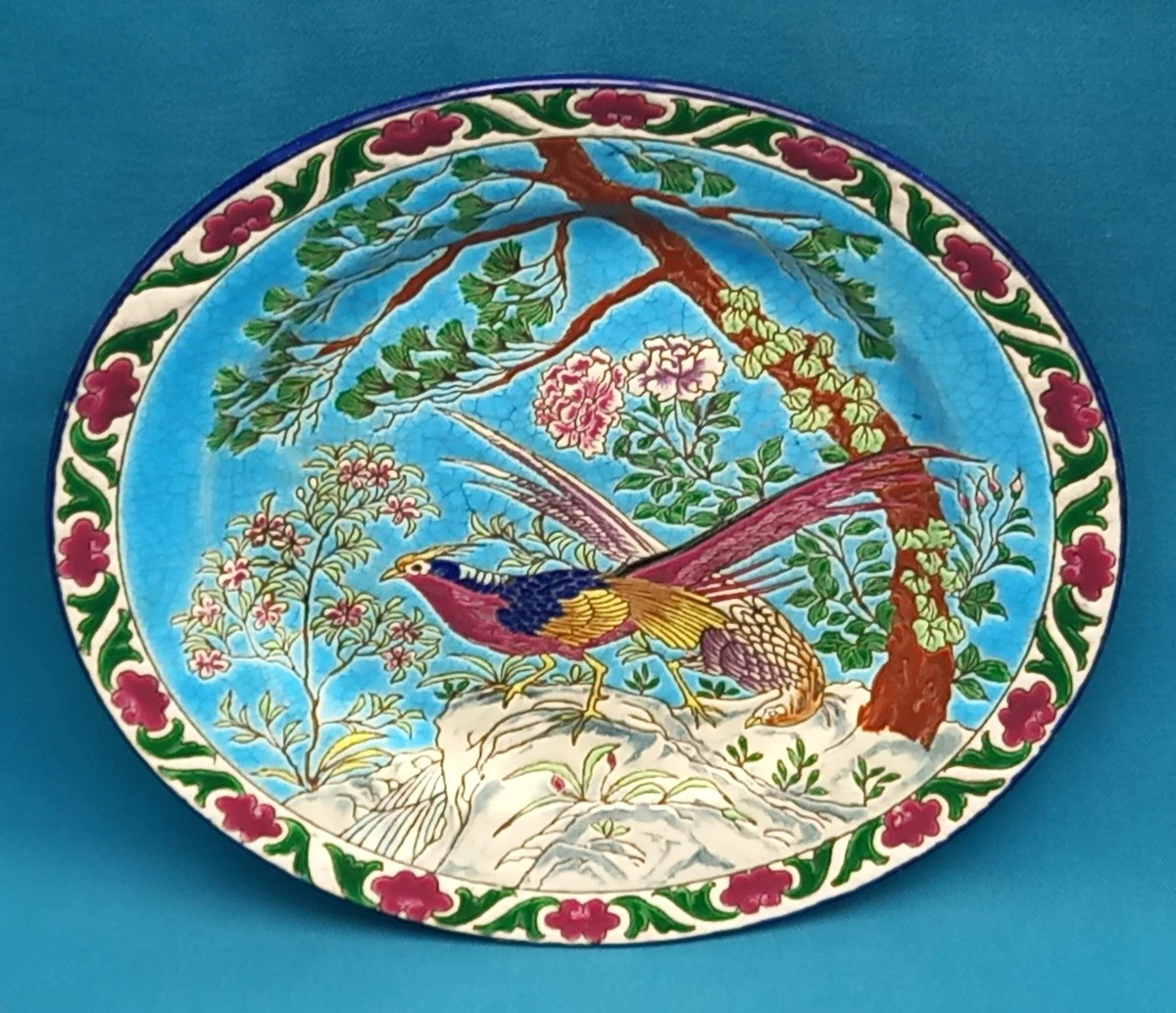 Assiette Décorative Longwy Henry II – Faïence, Collection, Ancienne