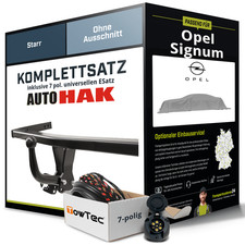 Für OPEL Signum Typ Z03 Anhängerkupplung starr +eSatz 7pol uni 05.2003-12.2008