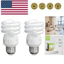 Compact Fluorescent Light Bulb T2 Spiral, E26 Base, 9W 40 Watt Equivalent, 27...