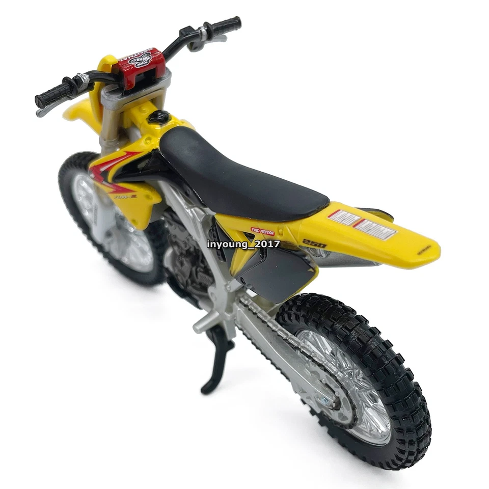 1:18 Suzuki RM-Z450 Motocicleta Modelo Dirt Bike Niños Juguetes para Niños Regalos Foto 4 de 4