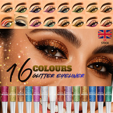 Long Lasting Glitter Liquid Eyeliner Metallic Sparkling Party Waterproof Makeup