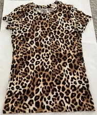 PINK Victoria’s Secret Leopard Print Women’s Shirt XS NWT