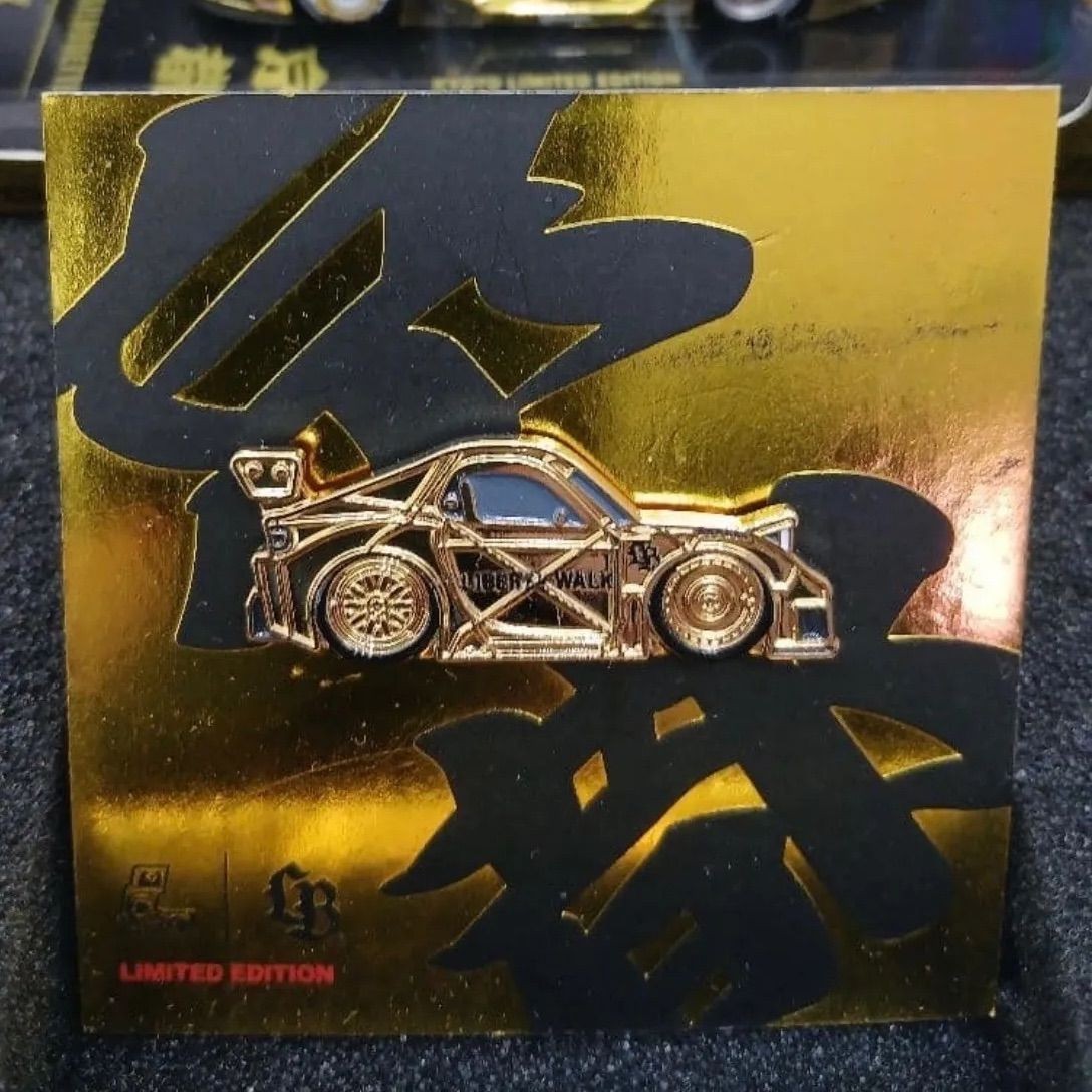 Liberty Walk Kyoto Limited Box INNO64 Mazda RX-7 Gold Leen Customs