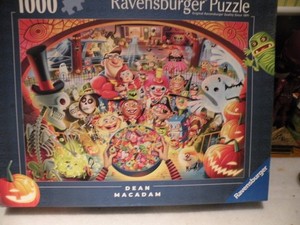 RAVENSBURGER DEAN MACADAM ''TRICK OR TREAT '' 1000 PIECE PUZZLE NEW SEALED