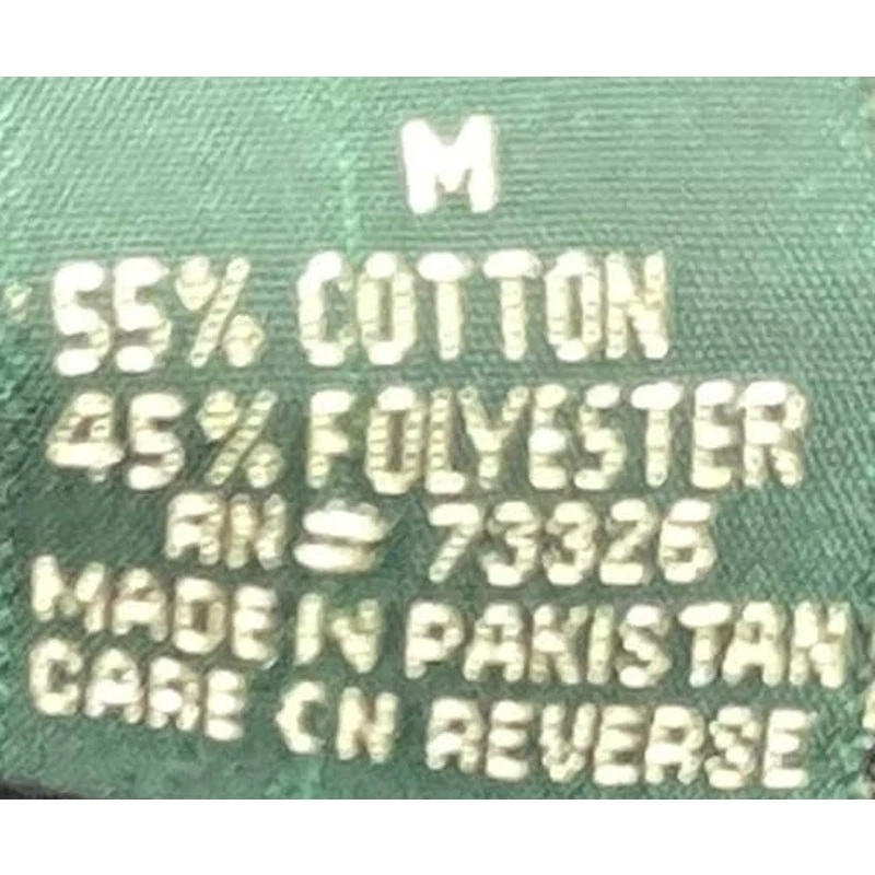 Bert Pulitzer Shirt Mens Size M Gray V Neck Long Sleeve Cotton Blend Casual - Image 4 of 4