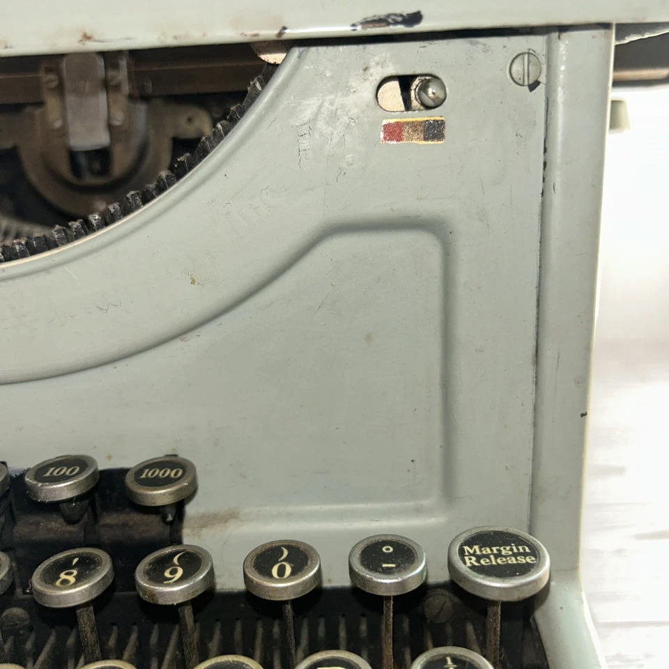 Escritura de escribir vintage LC Smith & Corona Manyal verde menta para piezas/reparación/decoración Foto 4 de 4
