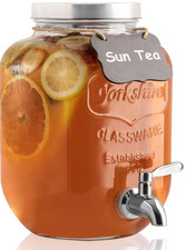 Dispensador de Bebidas de Vidrio 1 Gal n con Grifo de Acero Antigoteo, Nuevo