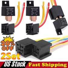 12V 80A Heavy Duty Relay 4Pin SPST Normal DC Normal Open Relay Car Van Motorbike