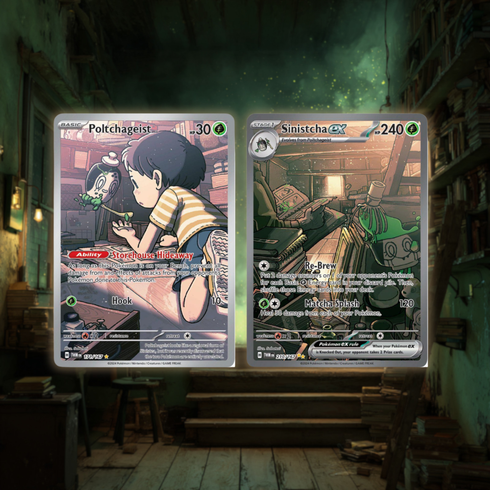 Poltchageist 171/167 + Sinistcha ex 210/167 | Connected Art Set | Pokémon Cards