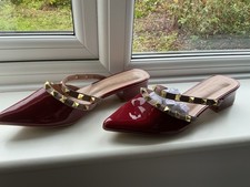 Stunning Low Heeled Sandals, Size 6, Decorative studs compliment.