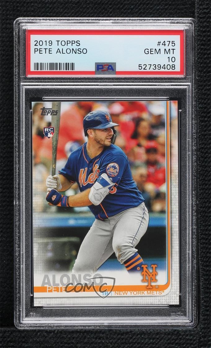 2019 Topps Pete Alonso (Batting) #475 PSA 10 GEM MT Rookie RC