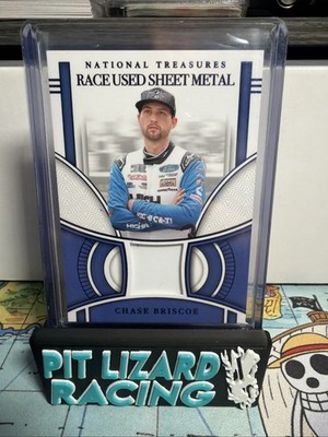 2024 Panini National Treasures Chase Briscoe Sheet Metal Patch Blue 64/75