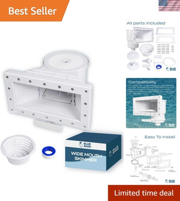 #ad #ad Wide Mouth Above Ground Pool Skimmer Kit Effortless Clean Water Maintenance $86.84