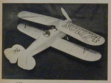 Great Lakes Trainer 1930's Biplane 1948 HowTo Build PLANS 25" wingspan