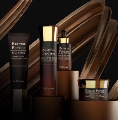 WELLDERMA Premium Retinol Peptide Lifting Restore Special Set, Kbeauty, Probe