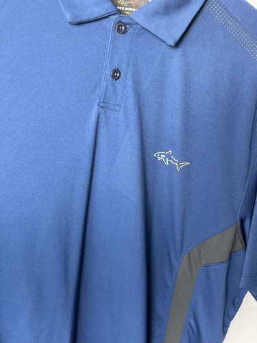 Greg Norman Tasso Elba Blue Rapichill Mens Size Large - Picture 3 of 5