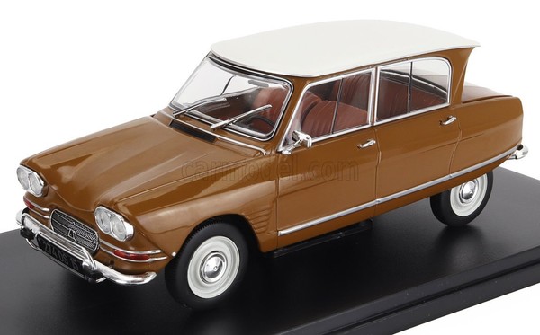 Modellauto Statisch Hachette Citroen Ami 6 Club Break 1968 Braun Massstab 1/24-image