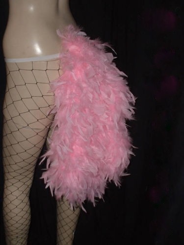 Unicorn Pony Rainbow Feather Bustle Parrot Burlesque Carnival dancer Costume - Picture 4 of 8