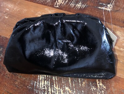 x Anthropologie  Frankie Black  Clutch with Gold Removable Chain , $78  NWT