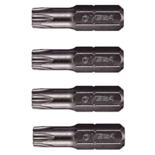 VEGA T25 TORX Security Bits. Professional Grade ¼ Inch Hex Shank TORX T-25 S2...
