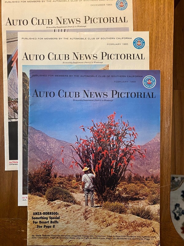 Vintage Automobile Club Pictorial Magazines 1963, 1965, 1968