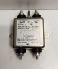 NEW OLD STOCK! CORCOM 10A 120/250V RFI POWER LINE FILTER 10VK6