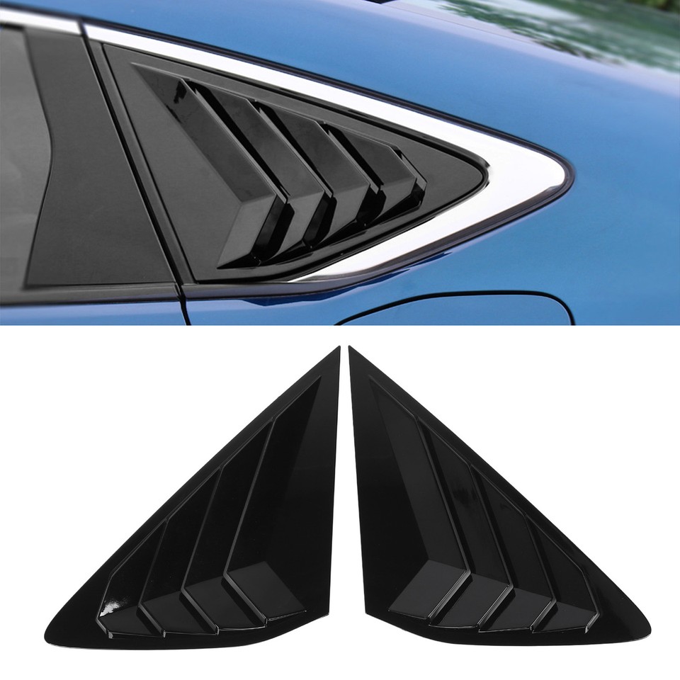 Rear Side Window Louver Shutter Cover Trim Rear Window Air Vent Shutter