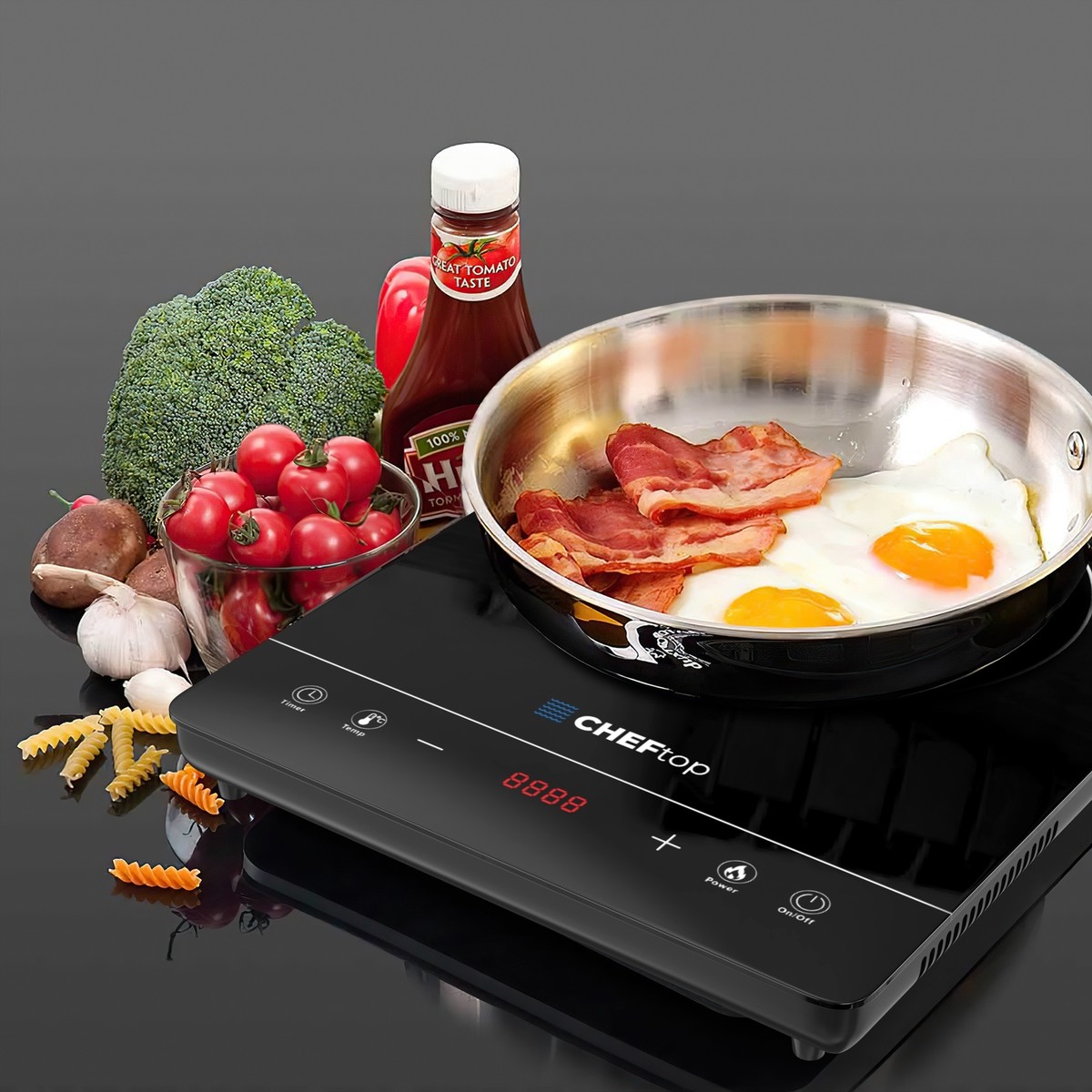 HIGH POWER Portable Induction Cooktop Single Burner 8 Power Levels.  INCLUDES POT | eBay