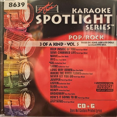 SC8639 3 OF A KIND             WRAPPED IN PLASTIC SOUND CHOICE KARAOKE LOT K