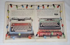 1961 Royal Typewriter Christmas Lights Print Ad thumbnail