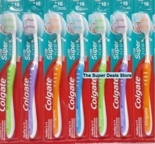 8pcs LOT COLGATE Super Flexi Toothbrush Tooth Brush Superior Clean Gentle Feel 
