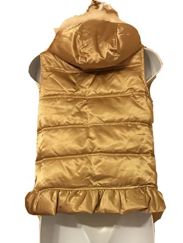 Gymboree- Chaleco color dorado para niña,sin mangas, con capucha. - Picture 4 of 6