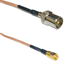 RG316 DVB TV Pal Male to SMC FEMALE RF Cable Rapid-SHIP LOT
