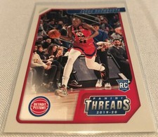 2019-20 Chronicles Threads Basketball Sekou Doumbouya Detroit Pistons Rookie #92