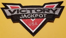 Jackpot Victory Motorcycles USA Embroidered Patch approx 2.5 x4.5"