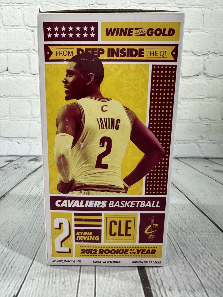 Kyrie Irving Bobblehead SGA 3/4/13 Cleveland Cavaliers NIB Cavs HOF Gold Uniform - Image 3 of 4