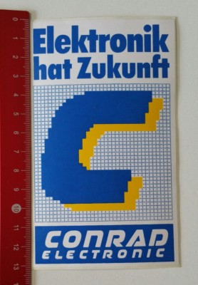 Aufkleber/Sticker: Conrad Electronic - Elektronik hat Zukunft (20021744)