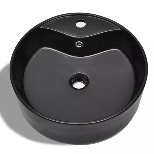Modern Bathroom Ceramic Sink Basin Washing Bowl with Overflow Hole Round Toilet - Picture 67 of 95