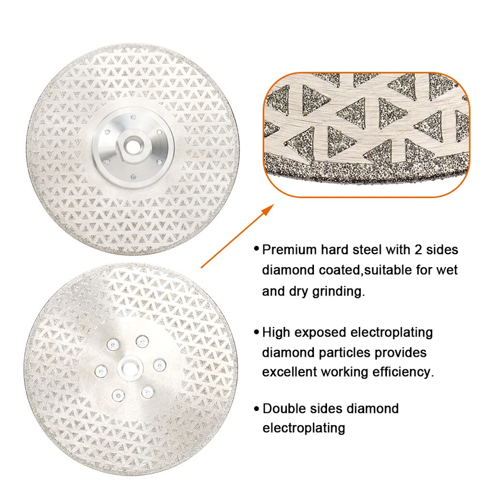 Porcelain Tile Thin Diamond Cutting Disc Grinding Blade Wheel w/ Flange 65-230mm - Image 2 of 4