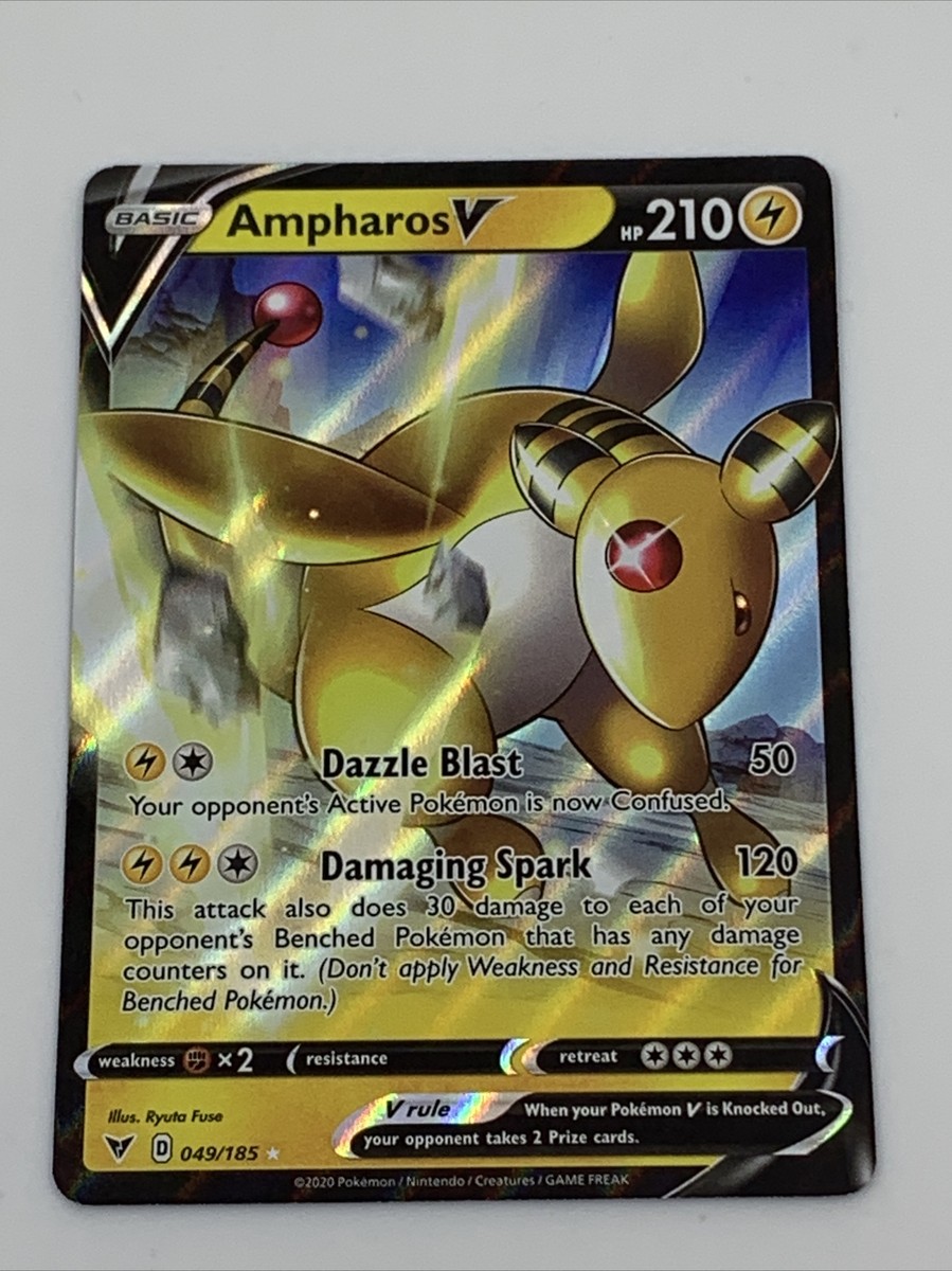 Ampharos V 049/185 - Vivid Voltage - Ultra Rare Pokemon Card Holo