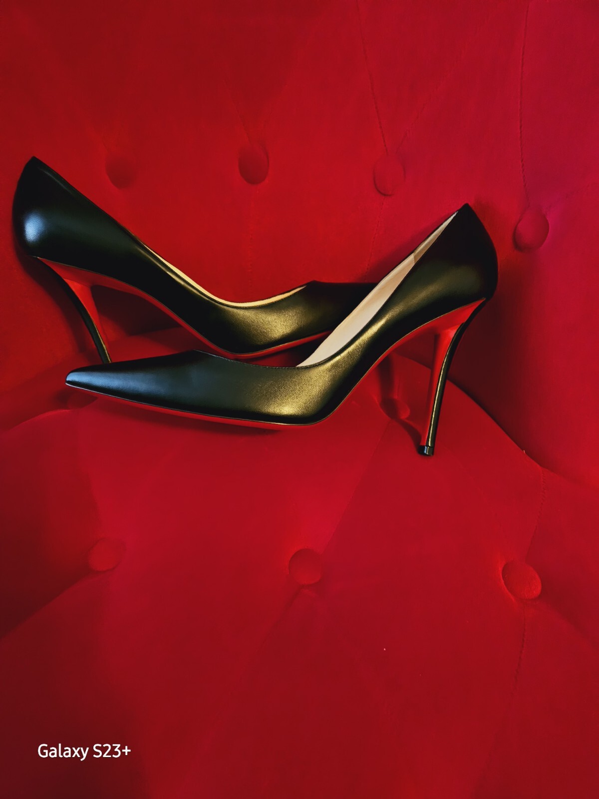 Christian Louboutin Apostrophy Pumps 100 Black Nappa Leather - Sz42 NWT image 8