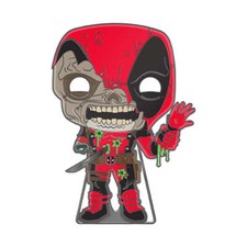 Funko Pop Enamel Pin with Stand Marvel Comics Zombie Deadpool Glow in the Dark