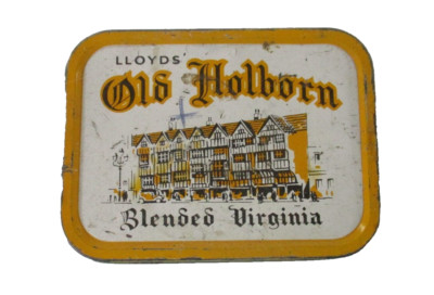 Llyods Old Holborn Blended Virginia Cigarette Tobacco Tin 2 OZs. Net #9810 EMPTY